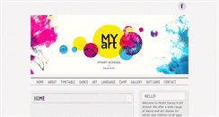 Desktop Screenshot of myartdublin.com
